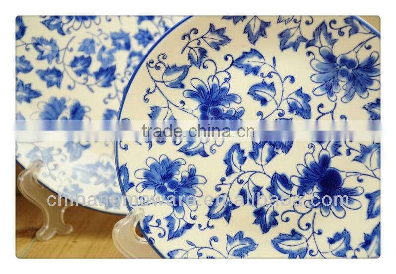 blue and white fine quality porcelain plate