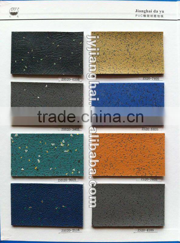 PVC Flooring for bus, boat, train / vinyl flooring roll / pvc quartz roll