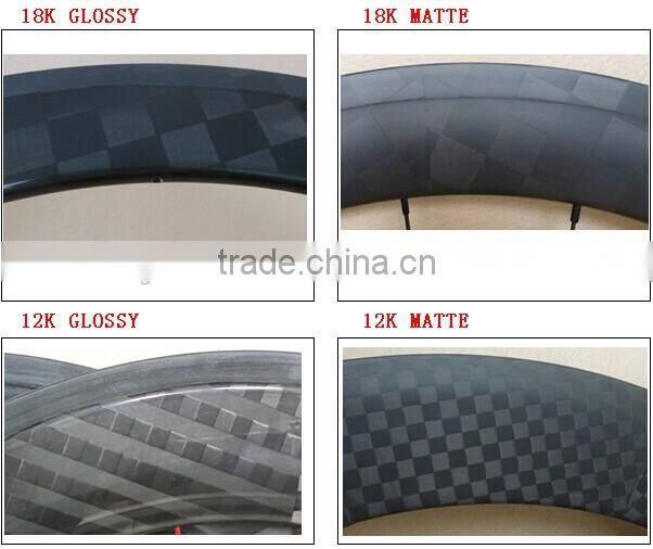 UDELSA Road 60mm Carbon Wheelset with alloy braking surface 25mm wide