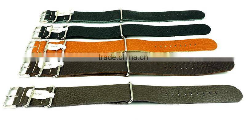 High Grade Genuine Leather Nato Watch Straps