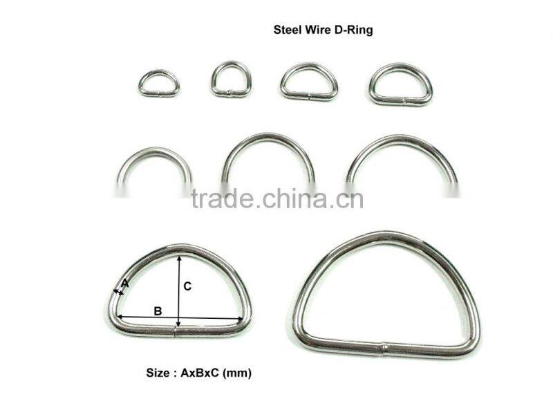1 Inch Metal Alloy Welded D-Rings