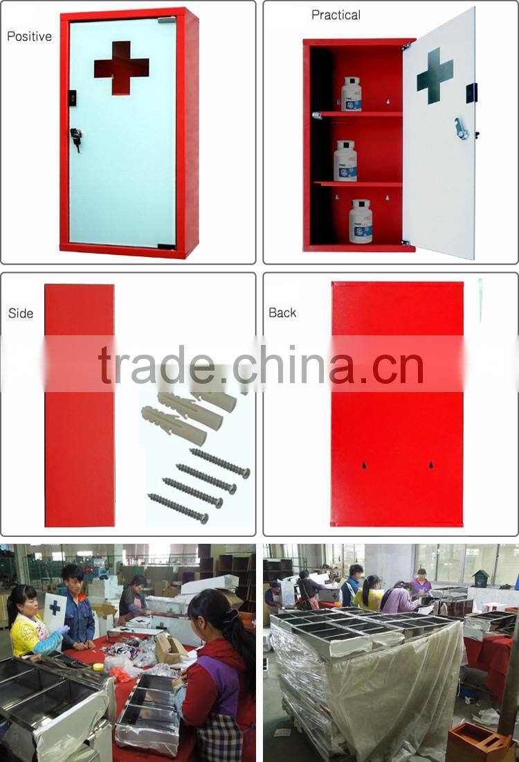 Yunlin metal cabinet with glass for Medical equipments