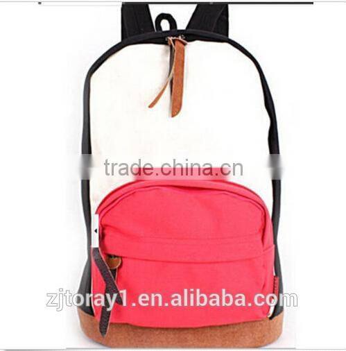 Women's large Canvas Backpack school backpack fairy Shoulder bag