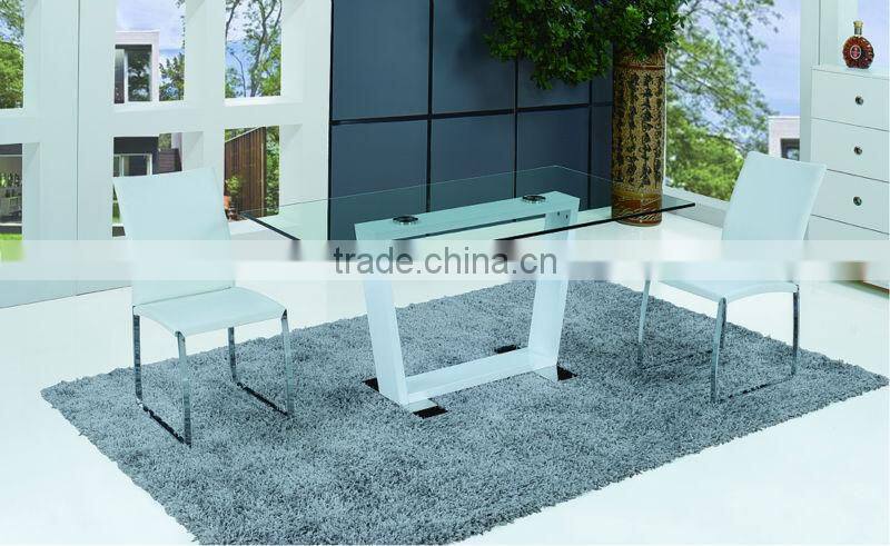 high quality MDF & glass modern dining table