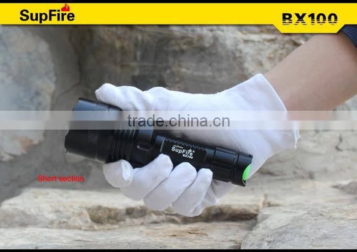 BX100 flashlight XML2 T6 LED long tactical camping torch self defense rechargeable 18540 batteries emergency flash light