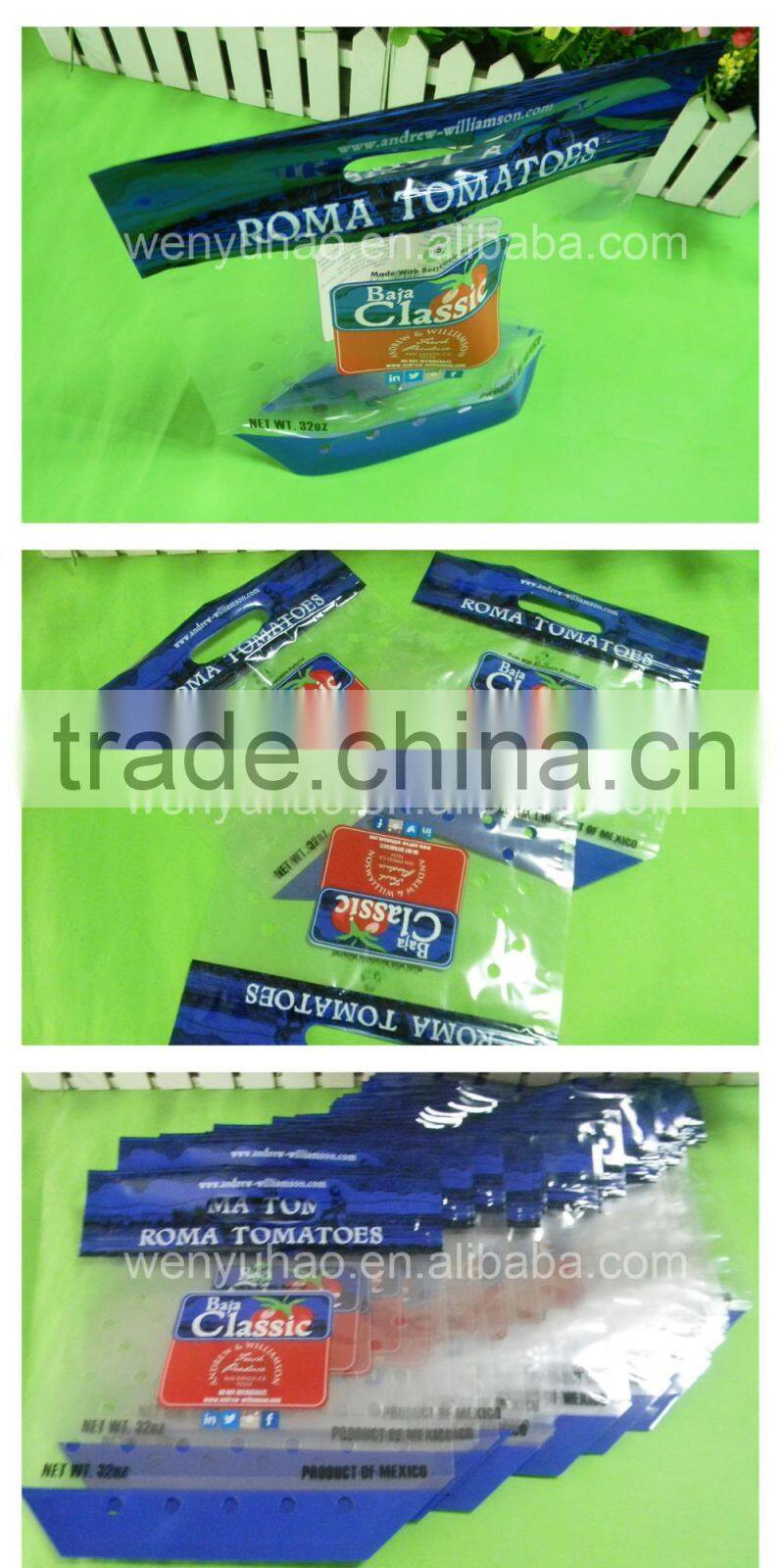 popular oblique triangle bottom stand up pouch 23x25