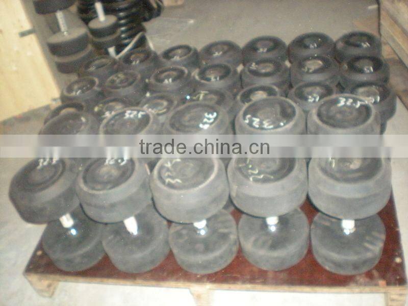 high quality rubber hex dumbbells