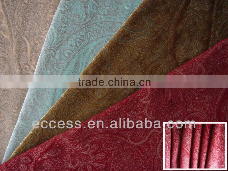 plain velvet rayon nylon woven home textiles fabrics