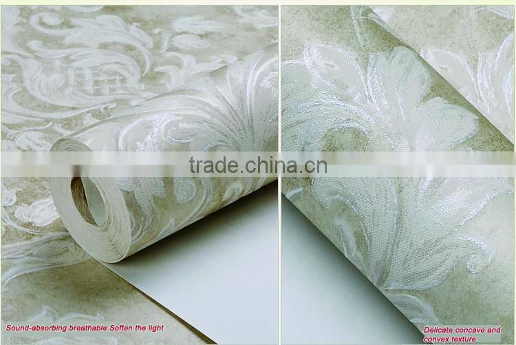 Beautiful interior decoration classic flower wall wallpaper