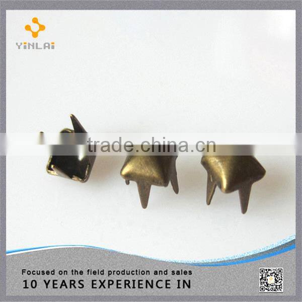 standard metal studs for shoes, bag and clothing