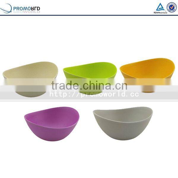 Eco-friendly Bamboo Fiber Natural Salad Bowls Colorful Dinnerware Sets