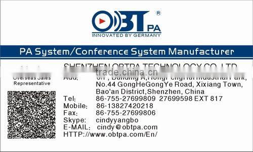 OBT-8051 Digital remote control zone paging microphone for PA system