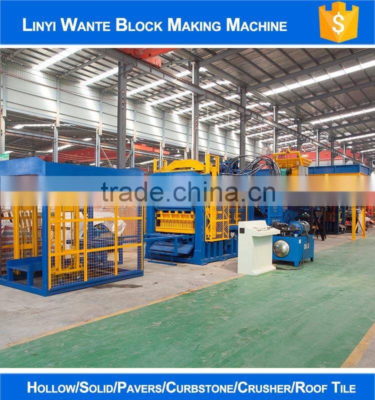 2015 trade assurance QT12-15 Top selling highly quality fully automatic Concrete block making product line