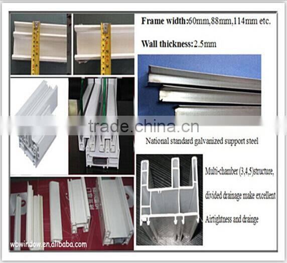 Export standard pvc sliding windows with German hardware