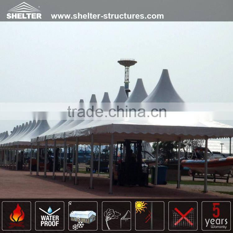 5*5m Folding outdoor awning and UV Resistance pagoda tents for trade show event