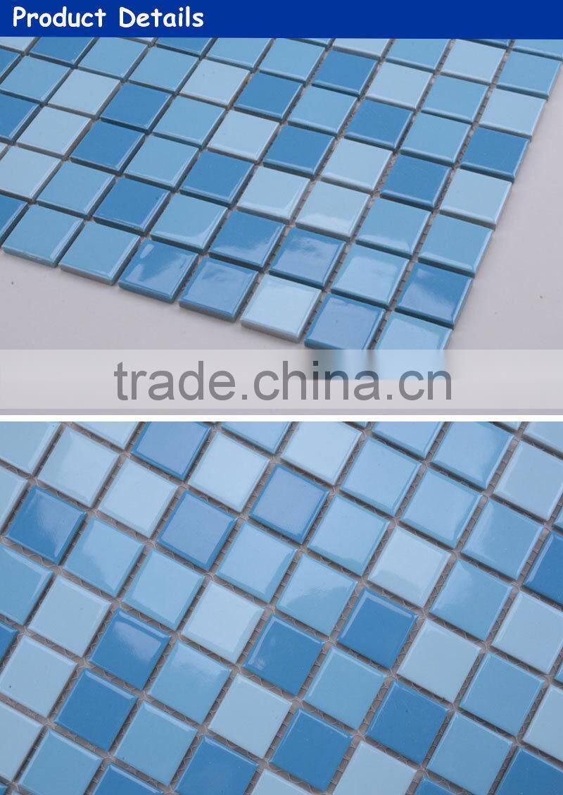 decorative swimming pool floor tiles standard size mosaic
