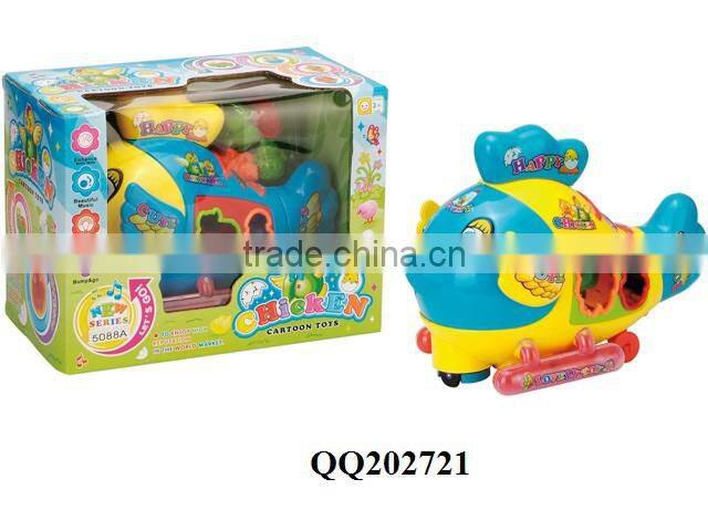 Lovely baby B/O building block chicken