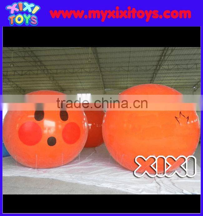 XIXI PVC orange inflatable shy face balloon for event