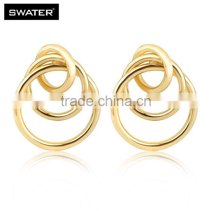 New Products 2016 Innovative Product Loopy Teardrop Latest Gold Earring Designs