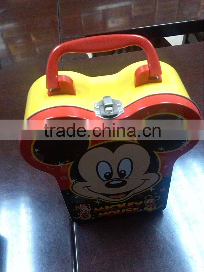 children easy hand carry lunch tin box