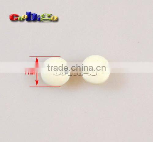 11mm(18L) Black/White Fashion Resin Tunnel Buttons Sewing Craft DIY Accessories For Bag Shoe Garment #FLN009-11