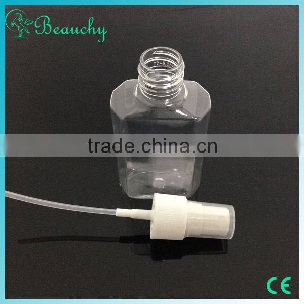 60ml Octagon PET plastic trigger spray bottle empty spray bottle refillable perfume spray bottle