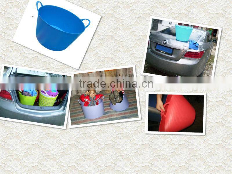 PE garden tools storage bucket,flexible plastic party tubs,Ice tub,REACH