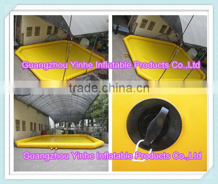 2014 outdoor giant yellow inflatable swimming pool