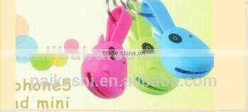 High quality traveling gift ox head shape silicon 2 in 1 USB cables
