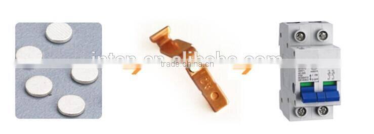 OEM services AgNi AgCdO AgSnO2 silver metal overlay strips