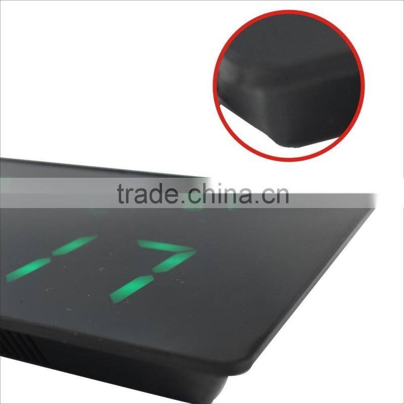 green color led number clock