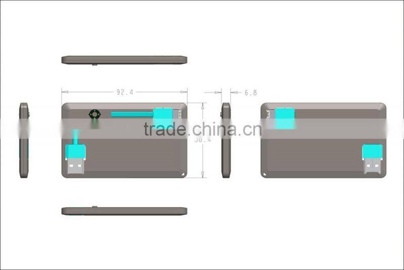 1500mah power bank fashion design with high quality for tablet and mobile phone