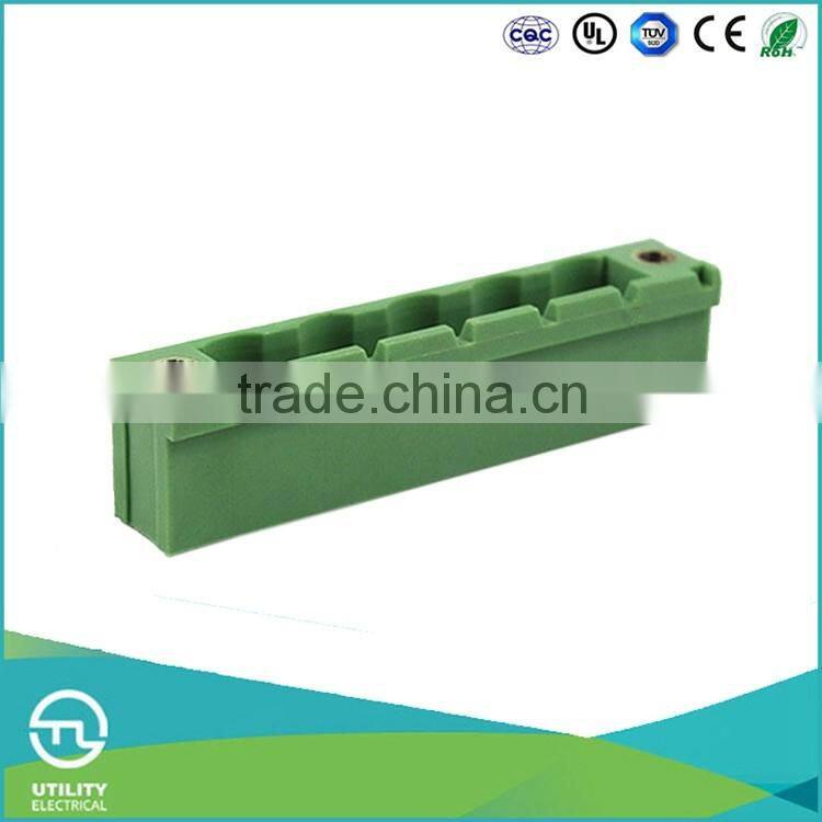 UTL Pcb Screw Connector Pitch Vertical Rising Clamp Euro Terminal Block 7.62mm 1000V
