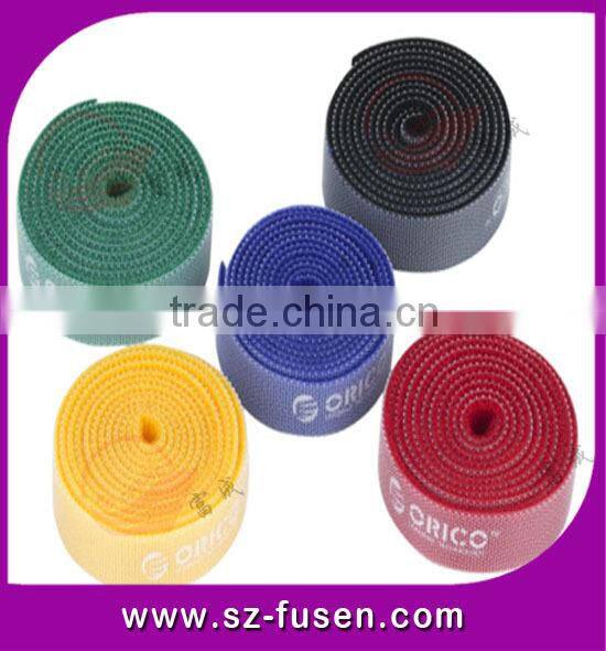 Reausable Electrical Wire Hook and loop Ties Eco-friendly Cable Strap