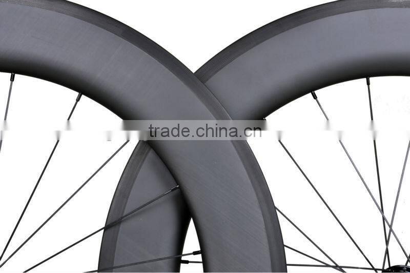 100% hand build bicycle wheels 700c carbon bike wheels 700c 88mm clincher, 700C 88mm Clincher Carbon Wheelset Road Bicycle