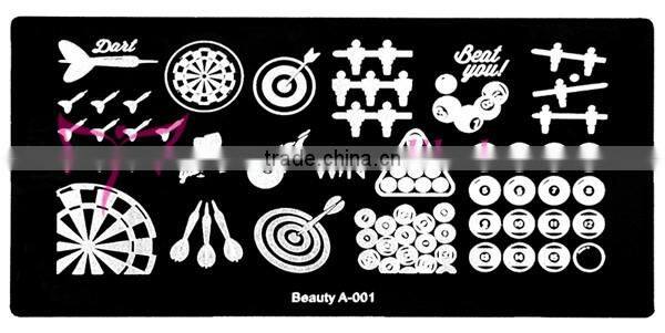 Sexy stamping nail art plate,beauty-A series nail art stamp plate