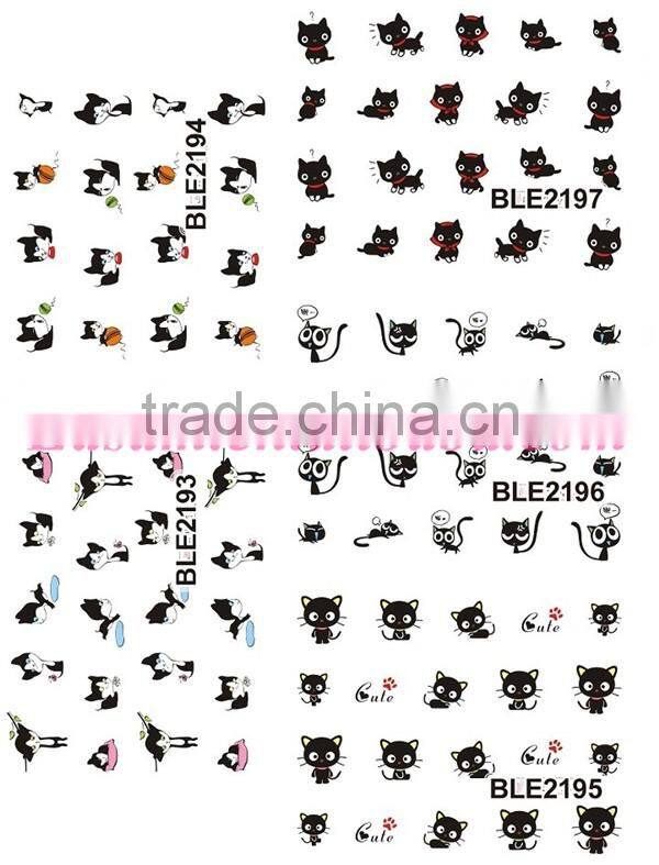 Ble water nail sticker/water transfer nail stickers/free water nail stickers