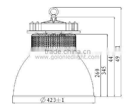 High Quality 2015 UL DLC LED High bay light with Meanwell driver PhilipsSMD 5years warranty 150w 120w 100w highbay light