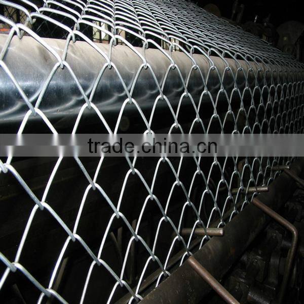 ISO factory galvanized and pvc coated chain link fence