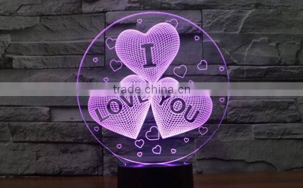 162-3d Acrylic Lamp Sculpture Words Of I Love You Romantic Bedroom Night Light Amazing Loved Gift Loving Words 3d Art Lamp
