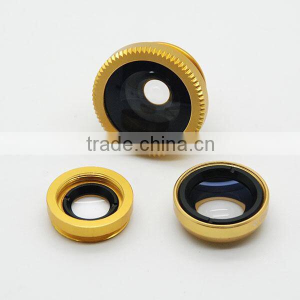 Cheap wholesale price manufacturer of lens universal 3 in 1 lens Macro,Wide Angle and Fisheye for all smartphone