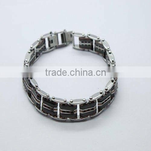 hot!! factory supply promotional 316 spain stainless steel friendship bracelets for men'gift