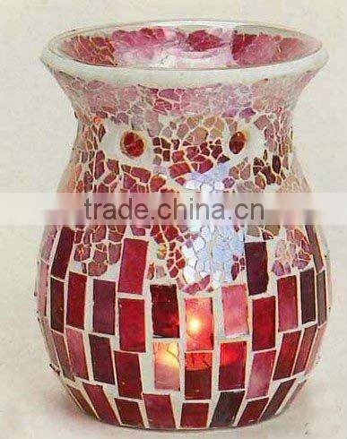10.5Dx14H hand made mosaic mirror aroma oil burner