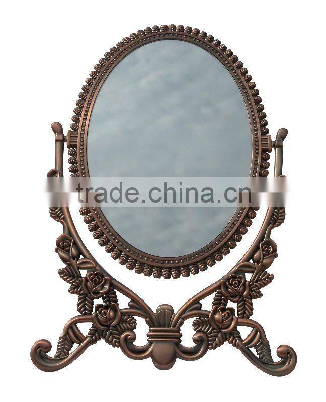 Metal classical table standing Mirror