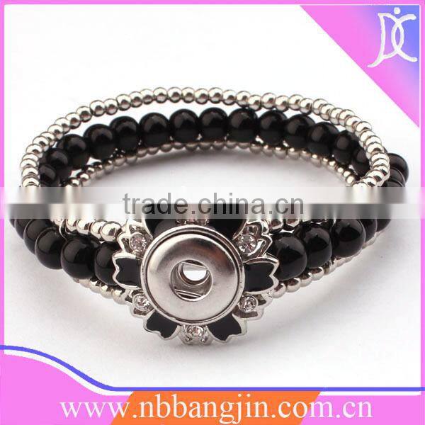 Black stone bracelet which will be fashion in alibaba in spain