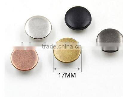 Round letters carving logo carved snap button jewelry