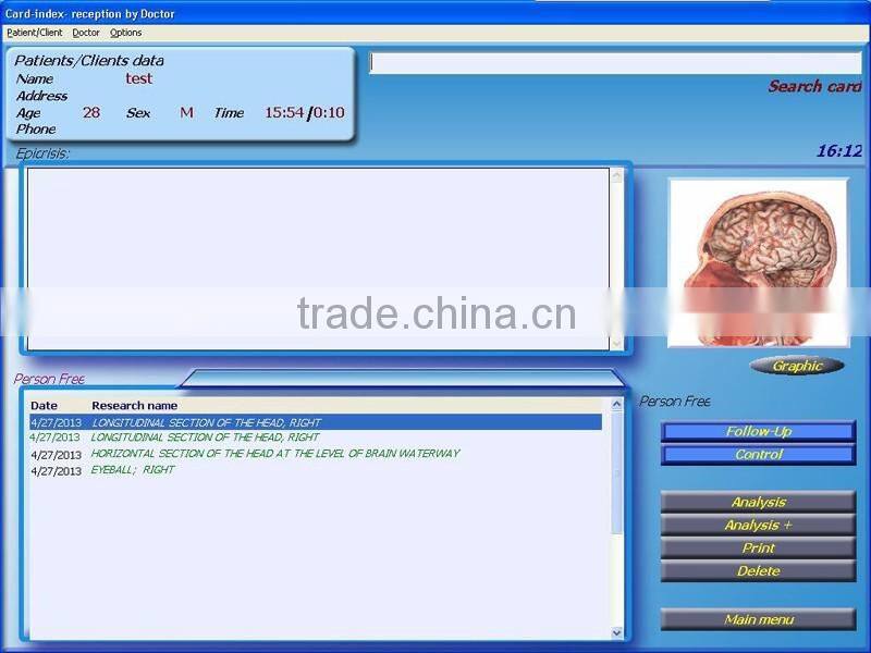 2016 Best selling 3d nls quantum resonance magnetic body health analyzer