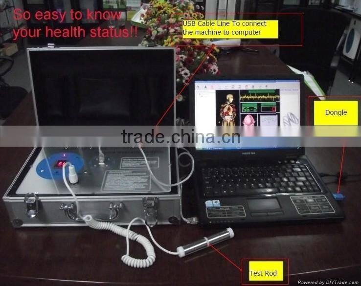 Portable quantum health resonance magnetic analyzer with CE approval