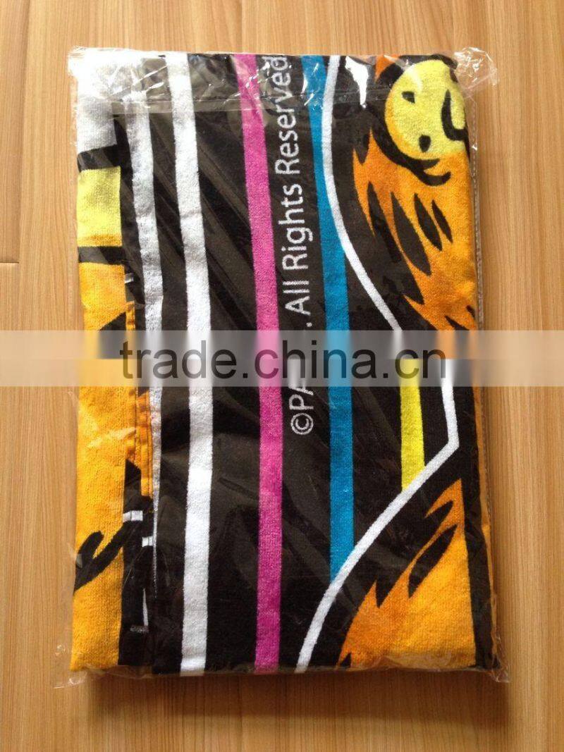 100% natural cotton environmental cartoon Garfield print kids sports towel