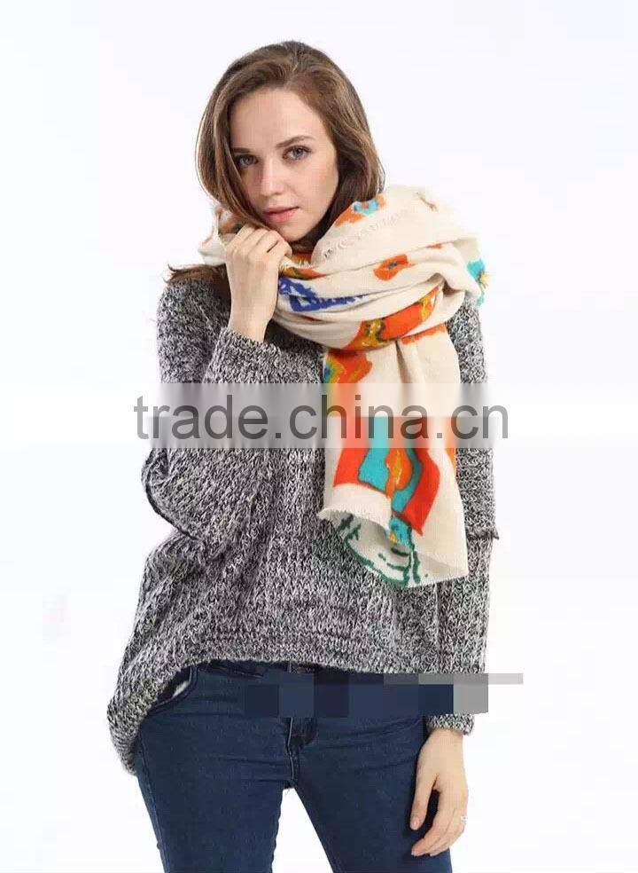 printed hot selling 2015 winter blanket oversize viscose stole scarves